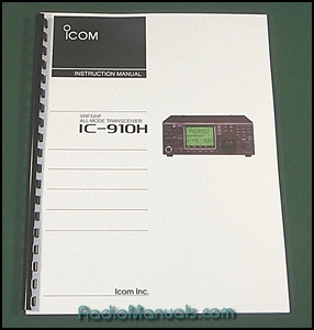 Icom IC-910H Instruction Manual
